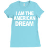 i am the american dream funny shirt wire the omar Ladies Fitted T-Shirt