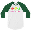 love is love 3/4 Sleeve Shirt