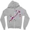 violet sagitarius Zipper Hoodie
