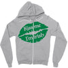 kiss me i am irish Zipper Hoodie
