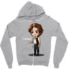 i know Zipper Hoodie
