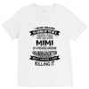 Super Cool Mimi Of A Freaking Awesome Granddaughter V-Neck Tee