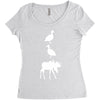 duck duck moose funny Women's Triblend Scoop T-shirt