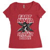 funny rude fart ninja ideal birthday gift or present Women's Triblend Scoop T-shirt