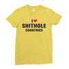I Love Shithole Countries Ladies Fitted T-Shirt