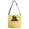 hulk red vs hulk green Adjustable Strap Totes