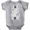 Fight Alone Avengers Baby Bodysuit