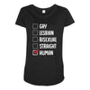 Lgbt Checklist Maternity Scoop Neck T-shirt