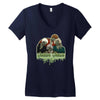 golden ghouls Women's V-Neck T-Shirt