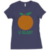 orange uglad Ladies Fitted T-Shirt