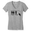 problem solved funny t shirt marriage wife beer s 3xl Women's V-Neck T-Shirt