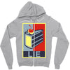 lie Zipper Hoodie