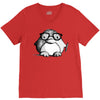nerd penguin V-Neck Tee