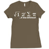 pi delicious math Ladies Fitted T-Shirt