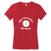 buttonhole brigade Women's V-Neck T-Shirt