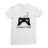 custom text Ladies Fitted T-Shirt