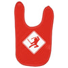 ninja crossing sign Baby Bibs