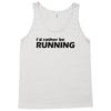 i'd rather be running funny cool run runner marathon sport athlete shi Tank Top