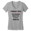 February girls Women's V-Neck T-Shirt