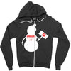 snowman   jake paul   red Zipper Hoodie