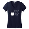 if you like coffee Women's V-Neck T-Shirt