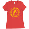 sasquatch tshirt bigfoot shirt funnyt shirt funny shirt cool t shirt a Ladies Fitted T-Shirt