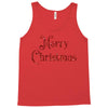merry christmas red glitter Tank Top