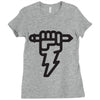 pencil lightning Ladies Fitted T-Shirt