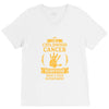 I Am A Childhood Cancer Survivor What's Your Superpower? V-Neck Tee