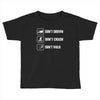 Don't drown crash walk Tee Swim Bike Run Triathle Toddler T-shirt