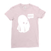 boo (2) Ladies Fitted T-Shirt