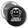 cheeky monkey funny Pin-back button
