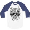 skull viking 3/4 Sleeve Shirt