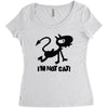 i'm not cat Women's Triblend Scoop T-shirt
