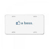 like a boss License Plate