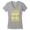 science doesn't give a sht Women's V-Neck T-Shirt