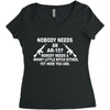 nobody needs an ar 15 Women's Triblend Scoop T-shirt