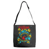 asking alexandria eyeball monster Adjustable Strap Totes
