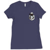 pocket dark link Ladies Fitted T-Shirt