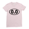 cutie oval Ladies Fitted T-Shirt
