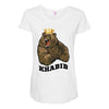 bear khabib Maternity Scoop Neck T-shirt