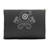 turbo skull and crossbones Accessory Pouches