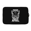 Never Underestimate Dog Rescuer Who Was Born April Laptop sleeve