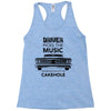driver picks the music passenger shuts his cakehole Racerback Tank