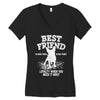 Best Friend Pug Women's V-Neck T-Shirt