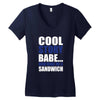 cool story babe, now make me a sandwich Women's V-Neck T-Shirt