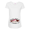 November Peeking Out Baby Girl Maternity Scoop Neck T-shirt