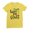 i'm just here for the beads Ladies Fitted T-Shirt