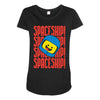 spaceship Maternity Scoop Neck T-shirt