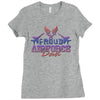 proud air force dad 2 Ladies Fitted T-Shirt